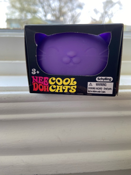 NeeDoh Other - Cool Cat NeeDoh Cat Shape Purple Squeeze Toy